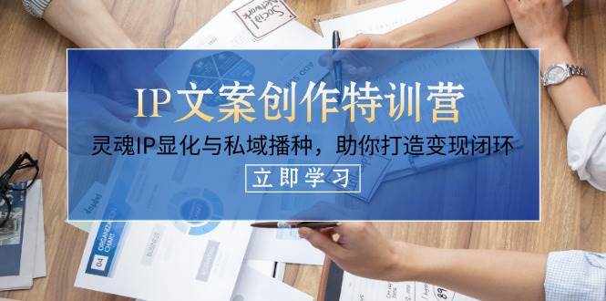 IP文案创作特训营，灵魂IP显化与私域播种，助你打造变现闭环(14节课) - 严选资源大全 - 严选资源大全