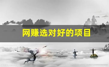 网赚选对好的项目 - 严选资源大全 - 严选资源大全