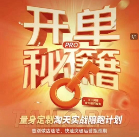 淘宝开单秘籍PRO，量身定制淘天实战陪跑计划，告别做店迷茫、快速突破运营瓶颈期(更新) - 严选资源大全 - 严选资源大全