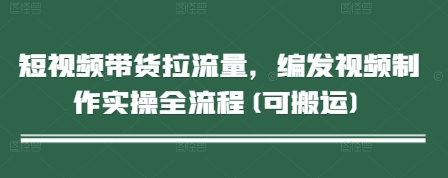短视频带货拉流量，编发视频制作实操全流程(可搬运) - 严选资源大全 - 严选资源大全