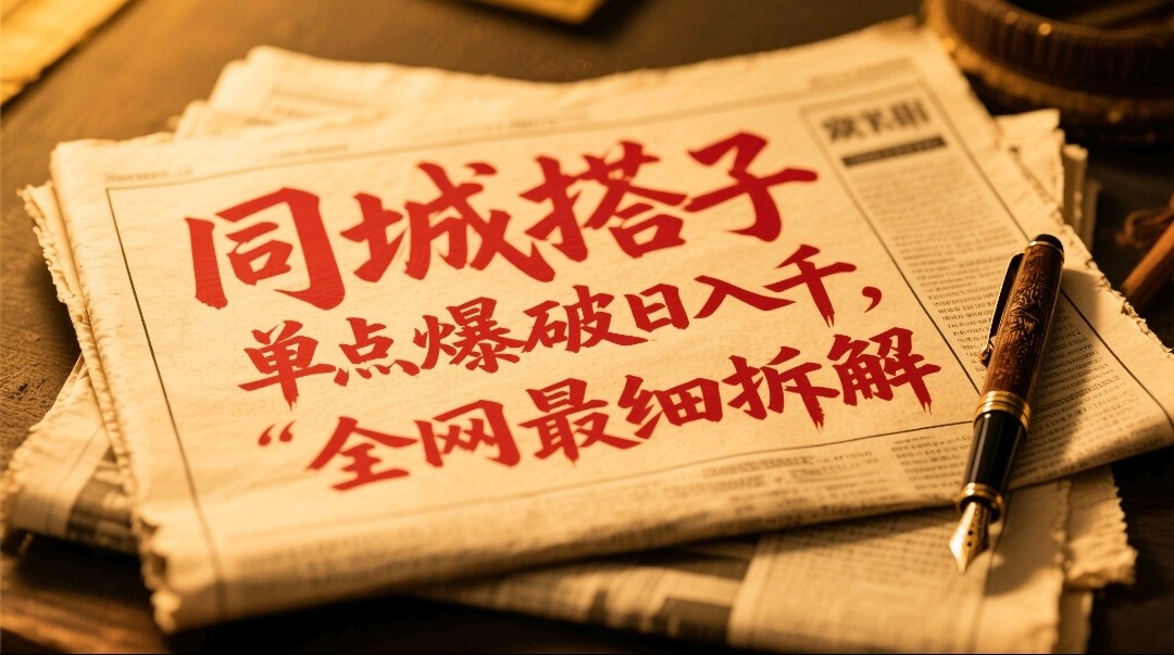 同城搭子群19.9单点爆破日入千，搭子组局月入万，全网最细拆解 - 严选资源大全 - 严选资源大全