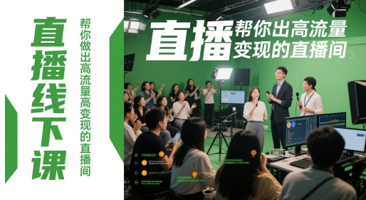 直播线下课，帮你做出高流量高变现的直播间 - 严选资源大全 - 严选资源大全