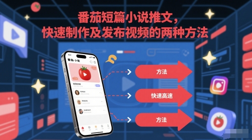番茄短篇小说推文，快速制作及发布视频的两种方法 - 严选资源大全 - 严选资源大全