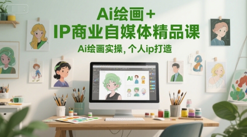 Ai绘画+IP商业自媒体精品课，Ai绘画实操，个人ip打造 - 严选资源大全 - 严选资源大全