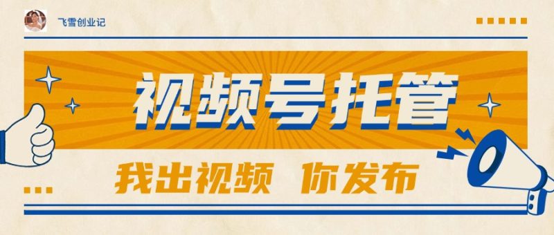 【视频号托管 】团队提供视频,你出账号,最高躺赚1W+ - 严选资源大全 - 严选资源大全