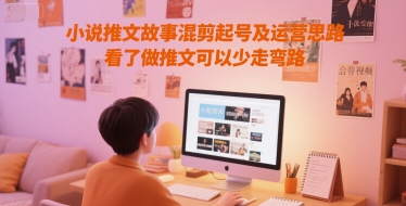 小说推文故事混剪起号及运营思路，看了做推文可以少走弯路 - 严选资源大全 - 严选资源大全