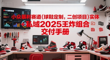 小众暴利赛道(球鞋定制，二创项目)实体+私域2025王炸组合  交付手册 - 严选资源大全 - 严选资源大全