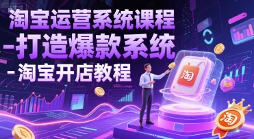 淘宝运营系统课程-打造爆款系统-淘宝开店教程 - 严选资源大全 - 严选资源大全