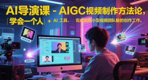 AI导演课-AIGC视频制作方法论，学会一个人+AI工具，完成如同小型视频团队般的创作工作，实现导演梦 - 严选资源大全 - 严选资源大全
