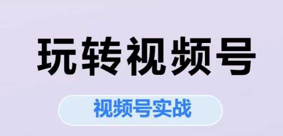 玩转视频号，视频号实战系列课 - 严选资源大全 - 严选资源大全