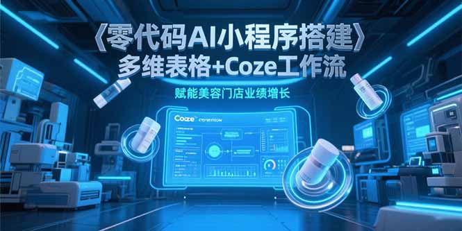 零代码AI小程序搭建，多维表格+Coze工作流，赋能美容门店业绩增长 - 严选资源大全 - 严选资源大全