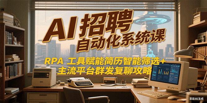 AI招聘自动化系统课，RPA工具赋能简历智能筛选+主流平台群发复聊全攻略 - 严选资源大全 - 严选资源大全