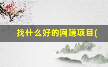 找什么好的网赚项目(找什么赚钱) - 严选资源大全 - 严选资源大全
