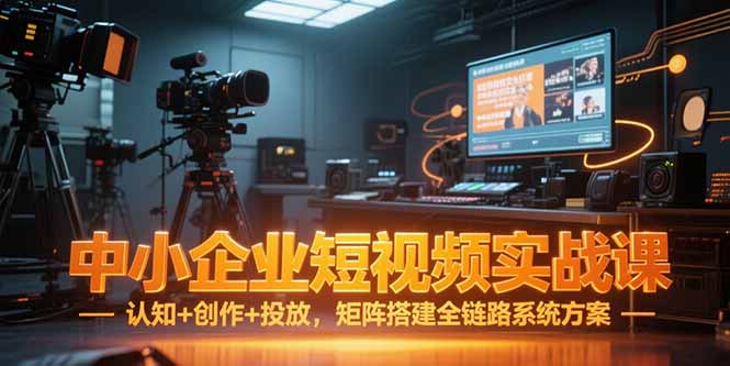 中小企业短视频实战课，认知+创作+投放，矩阵搭建全链路系统方案 - 严选资源大全 - 严选资源大全