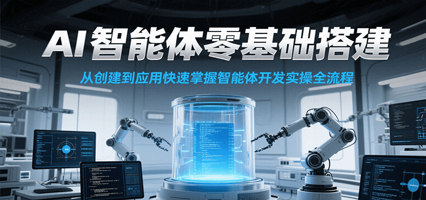 AI智能体零基础搭建实操课，从创建到应用快速掌握智能体开发全流程！ - 严选资源大全 - 严选资源大全