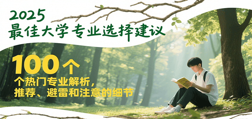 2025最佳大学专业选择建议，100个热门专业解析，推荐、避雷和注意的细节 - 严选资源大全 - 严选资源大全