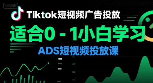 Tiktok短视频广告投放，适合0-1小白学习ADS短视频投放课 - 严选资源大全 - 严选资源大全