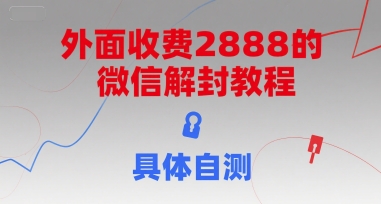 外面收费2888的微信解封教程，具体自测 - 严选资源大全 - 严选资源大全