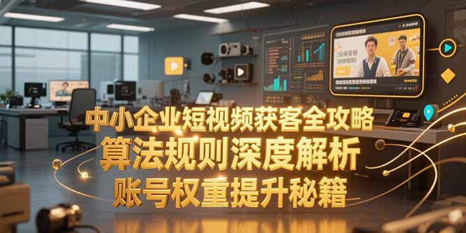 中小企业短视频获客全攻略，算法规则深度解析，账号权重提升秘籍 - 严选资源大全 - 严选资源大全