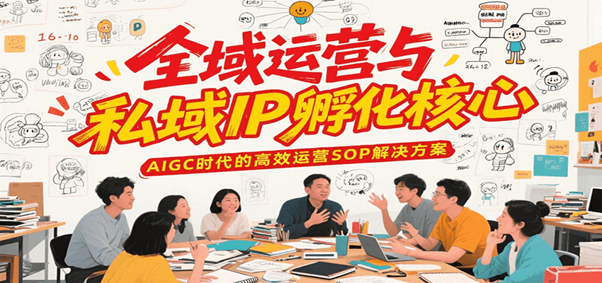 全域运营与私域IP孵化核心，AIGC时代的高效运营SOP解决方案 - 严选资源大全 - 严选资源大全