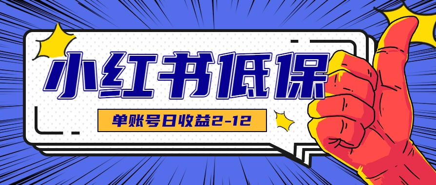 适合空闲时间操作的小红书低保项目，小红薯发布笔记，单个账号每天可获得2-12元左右 - 严选资源大全 - 严选资源大全