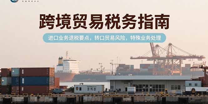 跨境贸易税务指南，进口业务退税要点，转口贸易风险，特殊业务处理 - 严选资源大全 - 严选资源大全