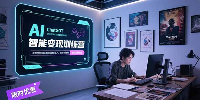 AI智能变现训练营，ChatGPT写作变现，电影解说制作，图文带货方法论 - 严选资源大全 - 严选资源大全