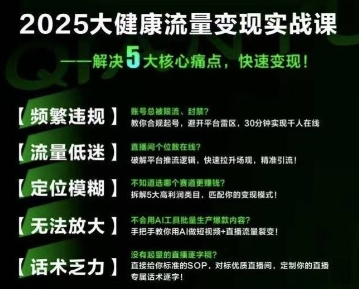 大健康流量全域新增长8.0，三月底线下课视频，大健康万亿蓝海，从类目突围到模式迭代 - 严选资源大全 - 严选资源大全