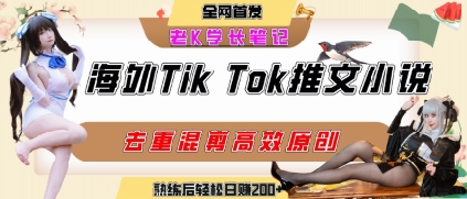 海外tiktok小说推文暴力项目，高停留率，高转化率，上手后一天搞顿饭钱不是问题 - 严选资源大全 - 严选资源大全