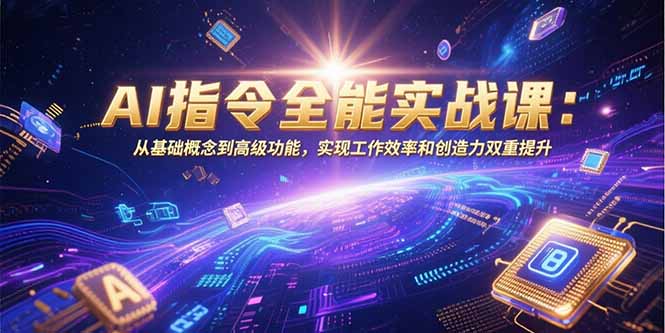 AI指令全能实战课：从基础概念到高级功能，实现工作效率和创造力双重提升 - 严选资源大全 - 严选资源大全