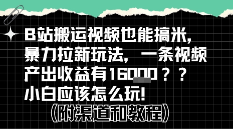 b站掘金计划？搬运视频也能挣拉新的收益，小白应该怎么玩！ - 严选资源大全 - 严选资源大全