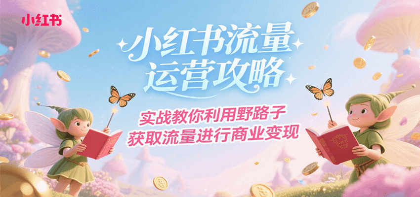 小红书流量运营攻略，实战教你利用野路子获取流量进行商业变现 - 严选资源大全 - 严选资源大全