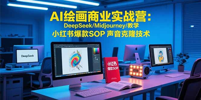 AI绘画商业实战营：DeepSeek/Midjourney/教学 小红书爆款SOP 声音克隆技术 - 严选资源大全 - 严选资源大全