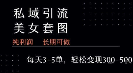 私域卖套图每天3-5单   每单利润99-2张+ - 严选资源大全 - 严选资源大全