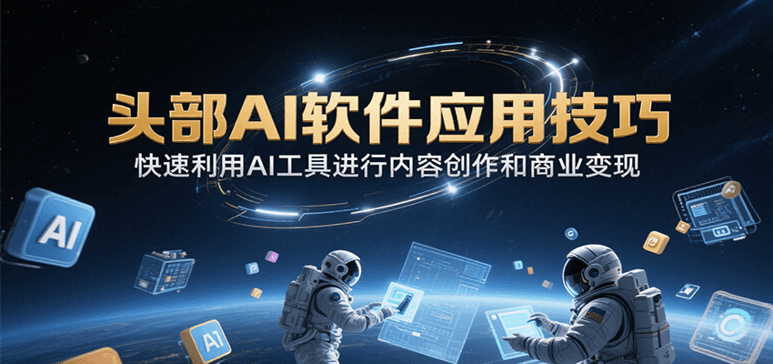 头部AI软件应用技巧，快速利用AI工具进行内容创作和商业变现 - 严选资源大全 - 严选资源大全