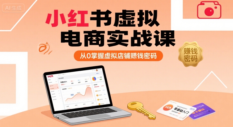 小红书虚拟电商实战课，从0掌握虚拟店铺賺钱密码 - 严选资源大全 - 严选资源大全