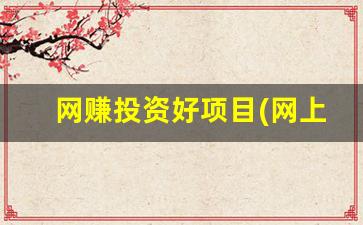 网赚投资好项目(网上赚钱的投资项目) - 严选资源大全 - 严选资源大全
