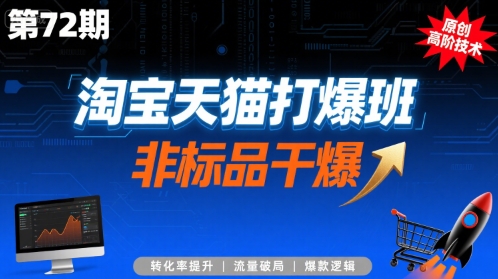 淘宝天猫打爆班原创高阶技术第72期，非标品干爆 - 严选资源大全 - 严选资源大全