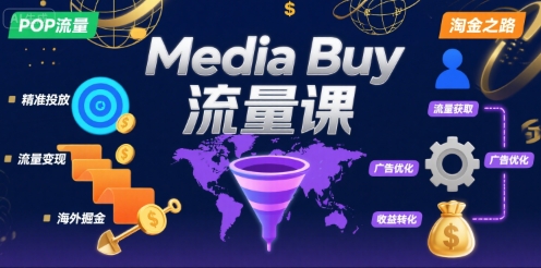 Media Buy之POP流量课，带你开启海外Media Buy淘金之路 - 严选资源大全 - 严选资源大全