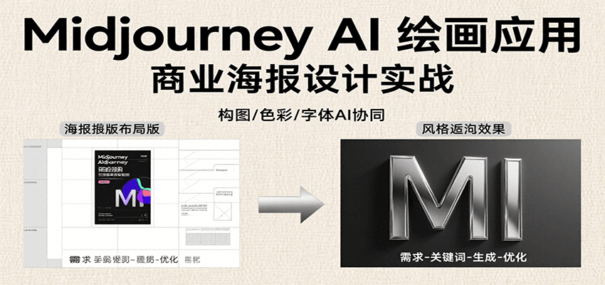 Midjourney AI绘画应用，关键词指令解析、漫画头像制作、海报设计、3D人物生成等 - 严选资源大全 - 严选资源大全