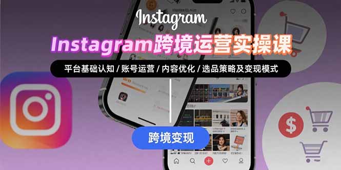 Instagram跨境运营实战：平台认知/账号运营/内容优化/选品策略及变现模式 - 严选资源大全 - 严选资源大全