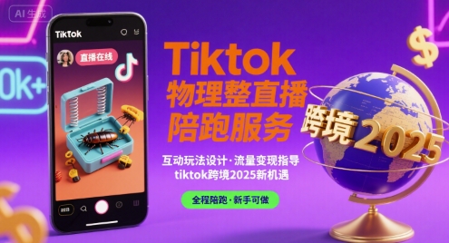 Tiktok物理整蛊直播陪跑服务-tiktok跨境2025 - 严选资源大全 - 严选资源大全