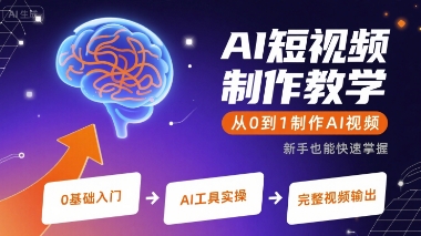AI短视频制作教学，从0到1制作AI视频 - 严选资源大全 - 严选资源大全