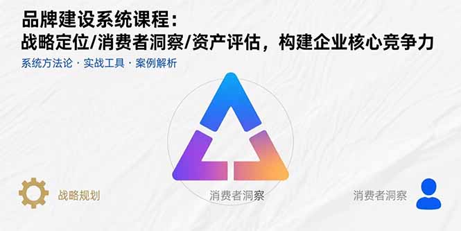 品牌建设系统课程：战略定位/消费者洞察/资产评估，构建企业核心竞争力 - 严选资源大全 - 严选资源大全