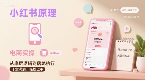 小红书原理以及详细实操流程，小红书电商教程 - 严选资源大全 - 严选资源大全