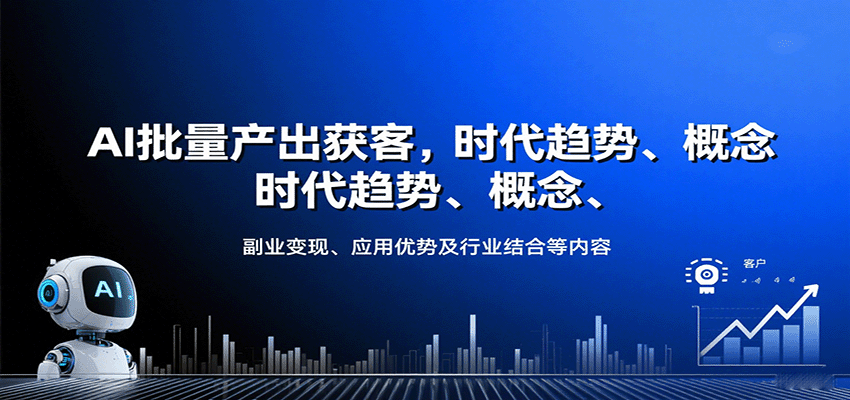 AI批量产出获客，时代趋势、概念、副业变现、应用优势及行业结合等内容 - 严选资源大全 - 严选资源大全