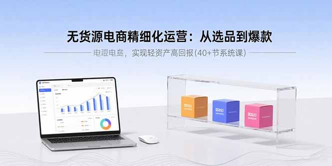 无货源电商精细化运营：从选品到爆款，实现轻资产高回报(40+节系统课 - 严选资源大全 - 严选资源大全