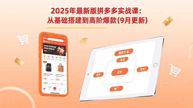 2025年最新版拼多多实战课：从基础搭建到高阶爆款(9月更新 - 严选资源大全 - 严选资源大全