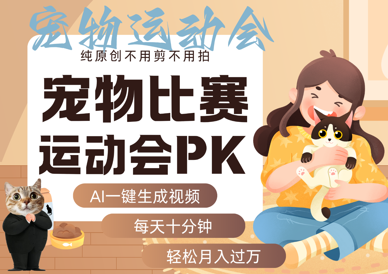 AI萌宠运动员跳水 射击 篮球 足球比赛 每天十分钟 附详细提示词文案库 代替做… - 严选资源大全 - 严选资源大全
