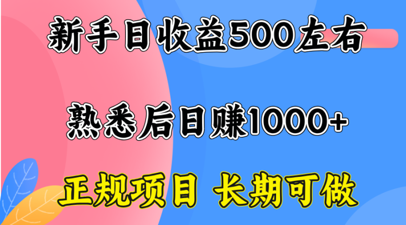 一台电脑，前期日收益300-500，熟练后日入1000左右 - 严选资源大全 - 严选资源大全